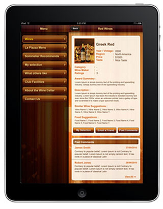 Wine App iPad Development