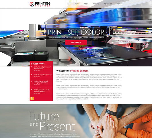 Printing Services Company Website